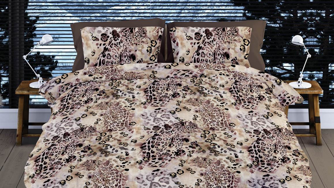Romanette Savannah flanel dekbedovertrek