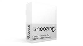 Snoozing katoen waterdicht PU topper molton hoeslaken