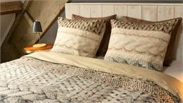 Snoozing Knitted Wool flanel dekbedovertrek