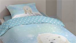Good Morning Icebear flanel dekbedovertrek
