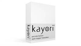 Kayori Shizu percale katoen split-topper hoeslaken