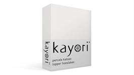 Kayori Shizu percale katoen topper hoeslaken