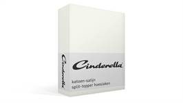 Cinderella katoen-satijn split-topper hoeslaken