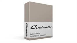 Cinderella katoen-satijn split-topper hoeslaken