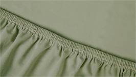 Kayori Edo katoen-satijn split-topper hoeslaken