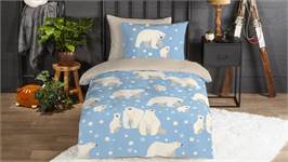 Good Morning Polar Bear flanel dekbedovertrek