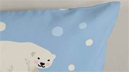 Good Morning Polar Bear flanel dekbedovertrek
