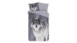 Good Morning Wolfie flanel dekbedovertrek