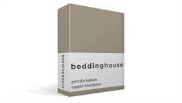 Beddinghouse percale katoen topper hoeslaken