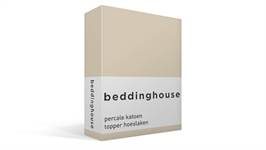 Beddinghouse percale katoen topper hoeslaken