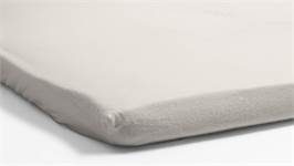 Snoozing flanel topper hoeslaken