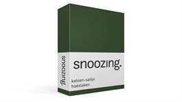 Snoozing katoen-satijn hoeslaken