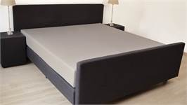 Snoozing percale katoen topper hoeslaken