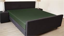 Snoozing percale katoen topper hoeslaken