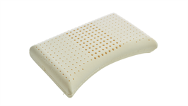 Silvana Flex Oranje latex medium hoofdkussen