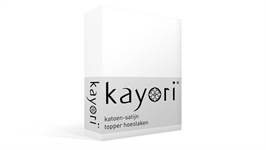Kayori Saya katoen-satijn topper hoeslaken