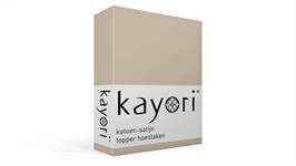 Kayori Saya katoen-satijn topper hoeslaken