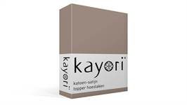 Kayori Saya katoen-satijn topper hoeslaken