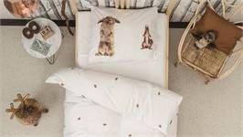 SNURK Furry Friends flanel dekbedovertrek