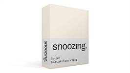 Snoozing katoen hoeslaken extra hoog