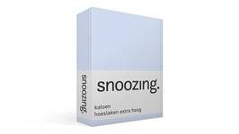 Snoozing katoen hoeslaken extra hoog