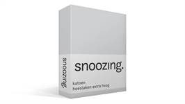 Snoozing katoen hoeslaken extra hoog