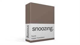 Snoozing flanel topper hoeslaken