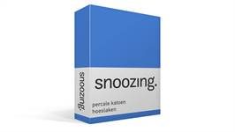 Snoozing percale katoen hoeslaken