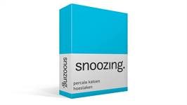 Snoozing percale katoen hoeslaken
