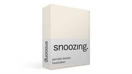 Snoozing percale katoen hoeslaken