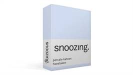 Snoozing percale katoen hoeslaken