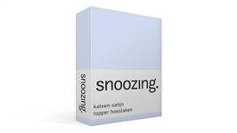 Snoozing katoen-satijn topper hoeslaken