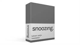 Snoozing katoen-satijn hoeslaken