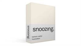 Snoozing katoen-satijn hoeslaken