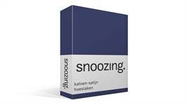 Snoozing katoen-satijn hoeslaken