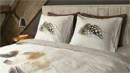 Snoozing Feathery flanel dekbedovertrek