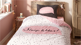 Snoozing Slaap lekker flanel dekbedovertrek