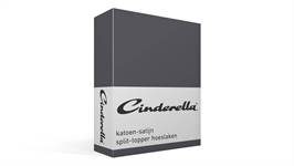 Cinderella katoen-satijn split-topper hoeslaken