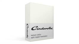 Cinderella katoen-satijn split-topper hoeslaken