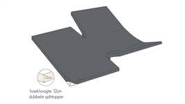 Kayori Shizu percale katoen dubbele split-topper hoeslaken