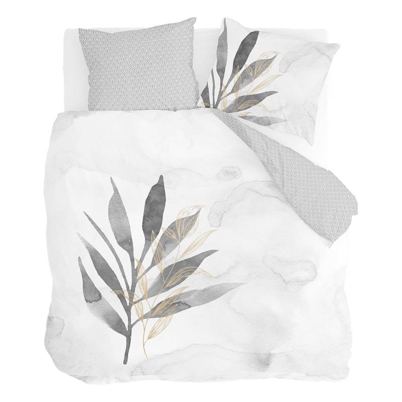 walra lovely leaves dekbedovertrek wit smulderstextiel be