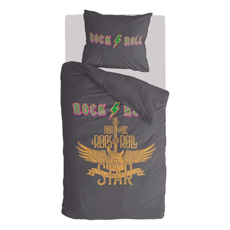 byrklund get rocked dekbedovertrek antraciet smulderstextiel be