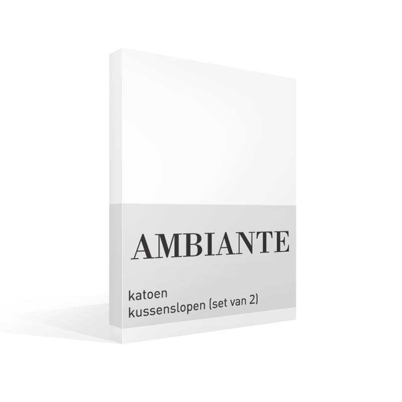 Ambiante Cotton Uni kussenslopen (set van 2)