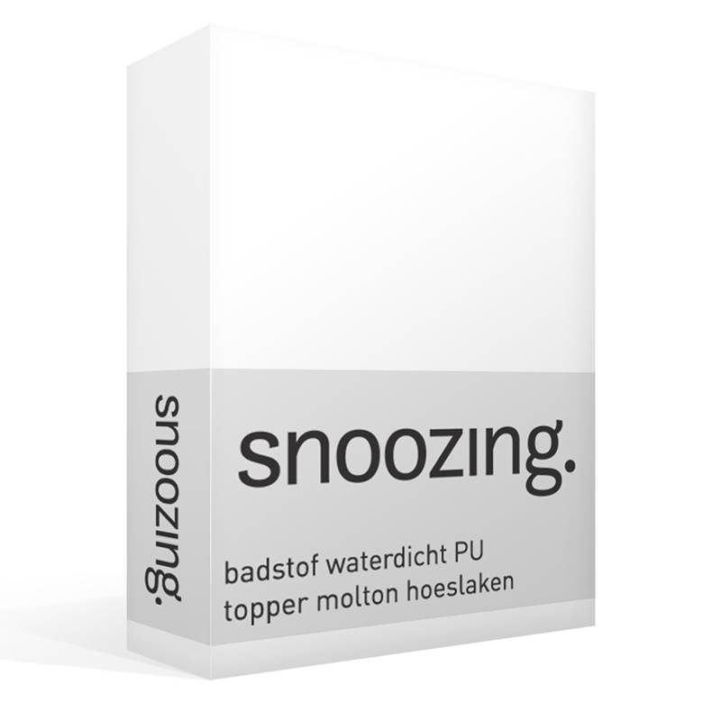 Snoozing badstof waterdicht PU topper molton hoeslaken