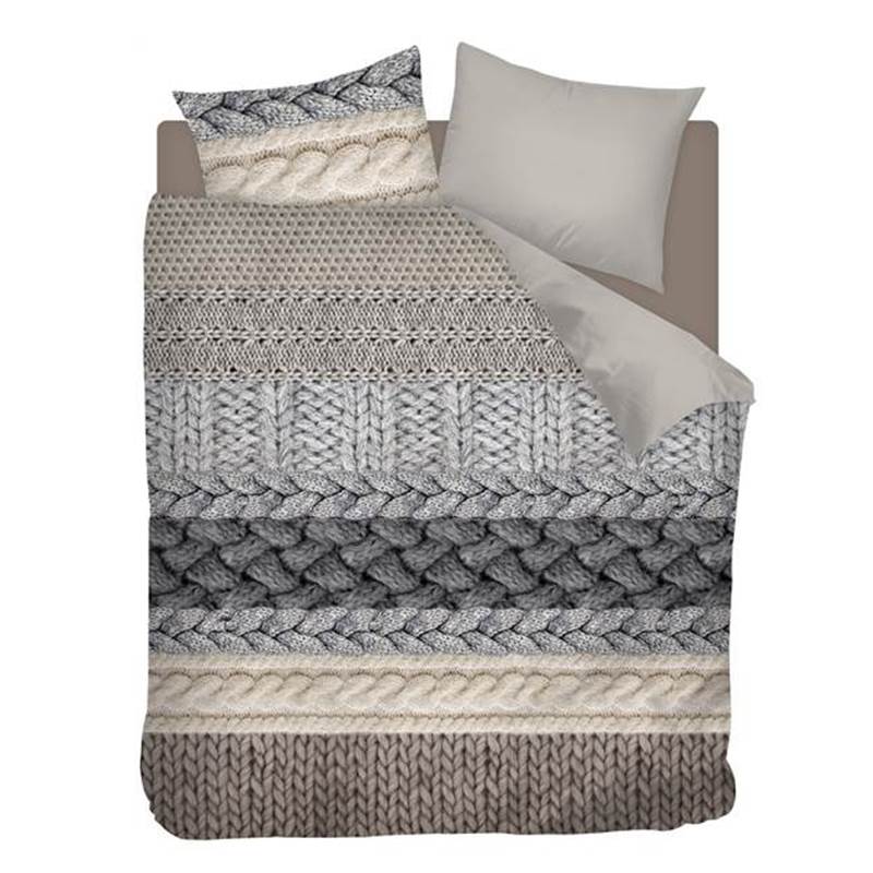 Snoozing Knitted Wool flanel dekbedovertrek