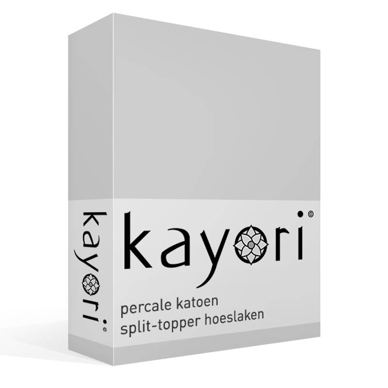 Kayori Shizu percale katoen split-topper hoeslaken