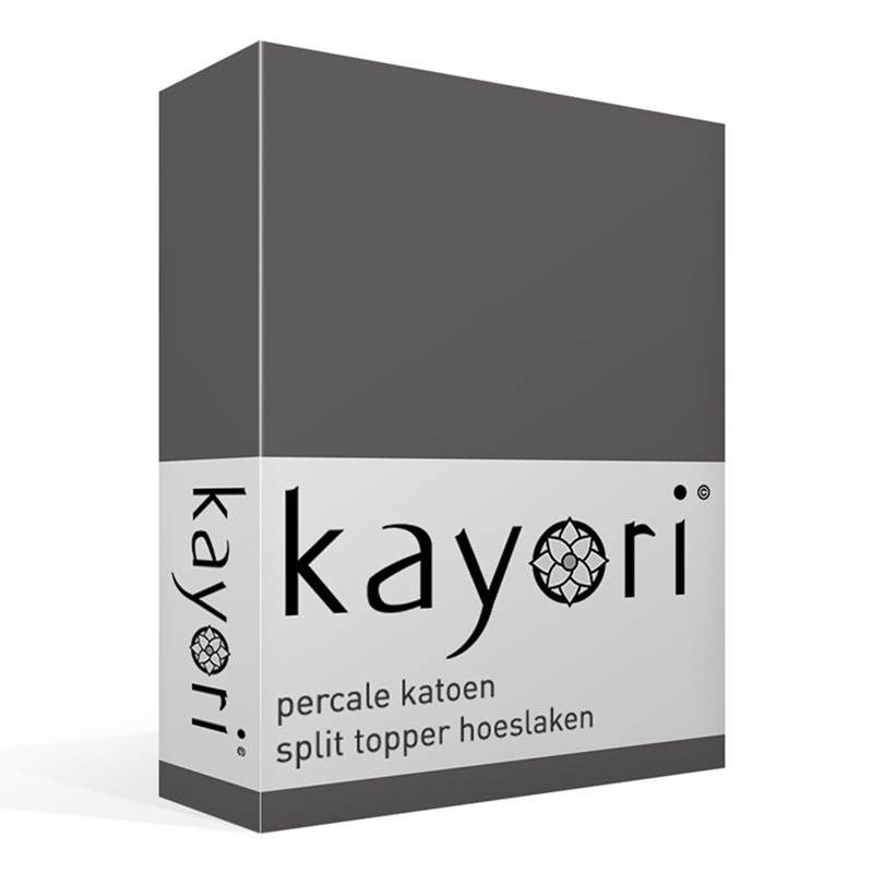 Kayori Shizu percale katoen split-topper hoeslaken