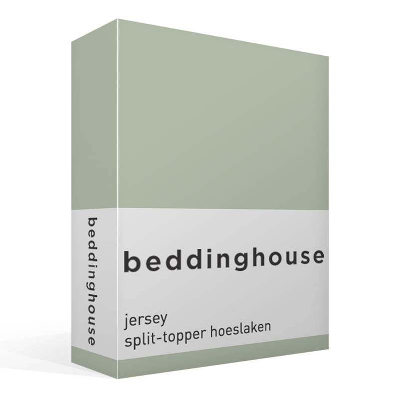 Roest Arabisch Dislocatie Beddinghouse jersey split-topper hoeslaken - Groen - Smulderstextiel.be