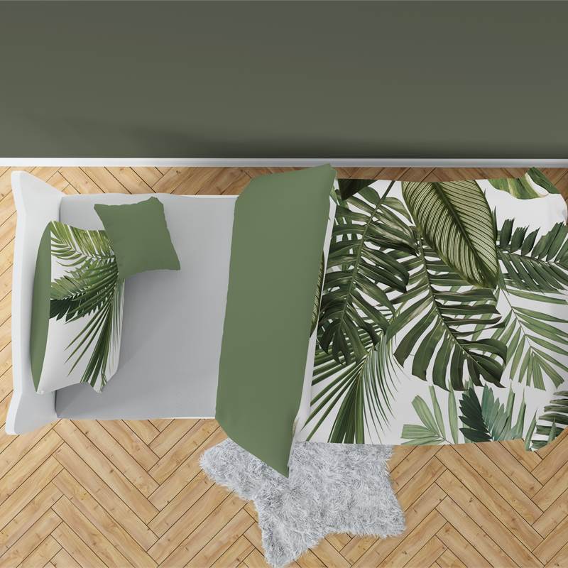Snoozing Palm Leaves dekbedovertrek