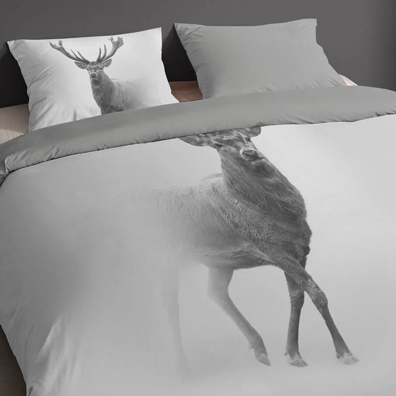 Pure Grey Deer dekbedovertrek